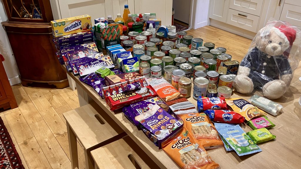 Contributions to Purley Food Hub collected at our last concert