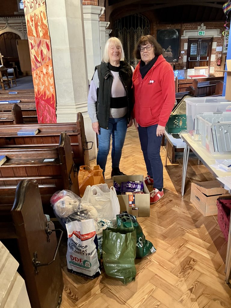 Contributions to Purley Food Hub collected at our last concert